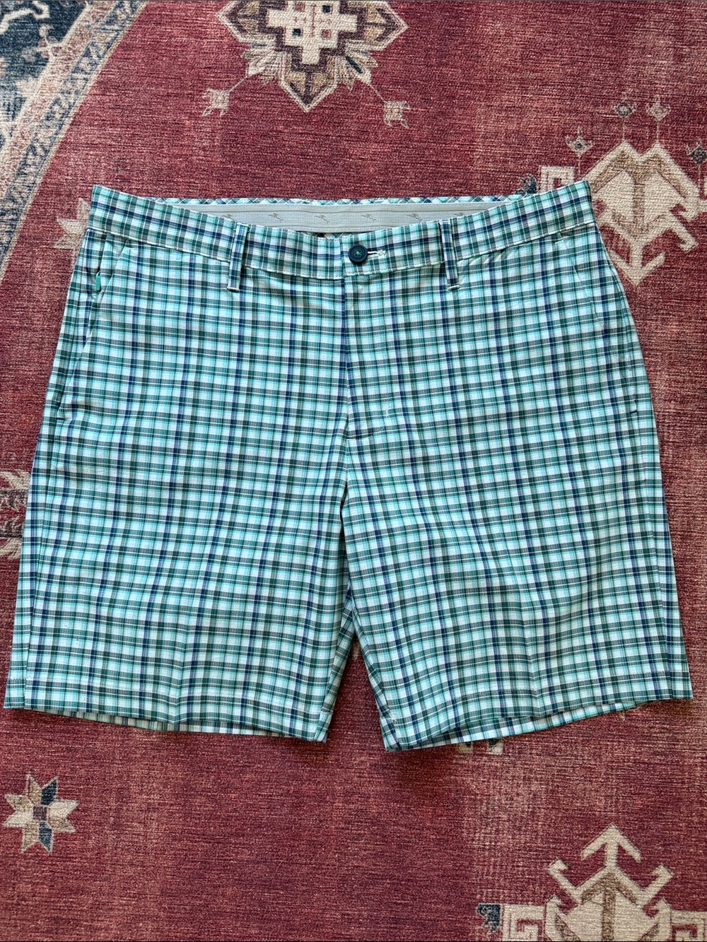 TOMMY BAHAMA Top Deck Check Shorts Size 35 - Picture 2 of 13